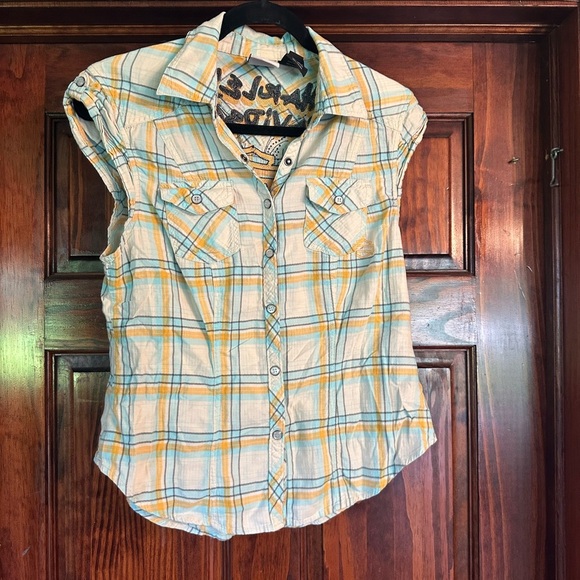 Harley Davidson Casual Plaid Short Sleeve Shirt - Picture 1 of 3